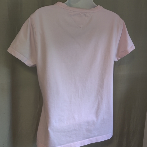 🗺️ Tommy Hilfiger Pretty pink Bling Logo T-Shirt - Picture 9 of 10